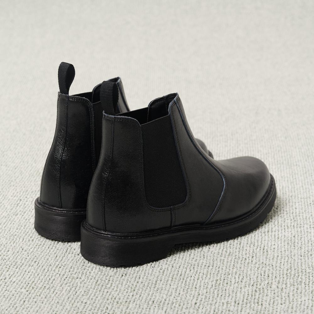 [Analog Mood] Standard Round Leather Chelsea Boots [AN25S5101] [Shipped from Korea] 100% Authentic
