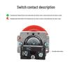 Mushroom Head Push Button Switch LAY5-BC31/BC42, Self-Resetting, XB2 22mm Large Head BC35 Metal