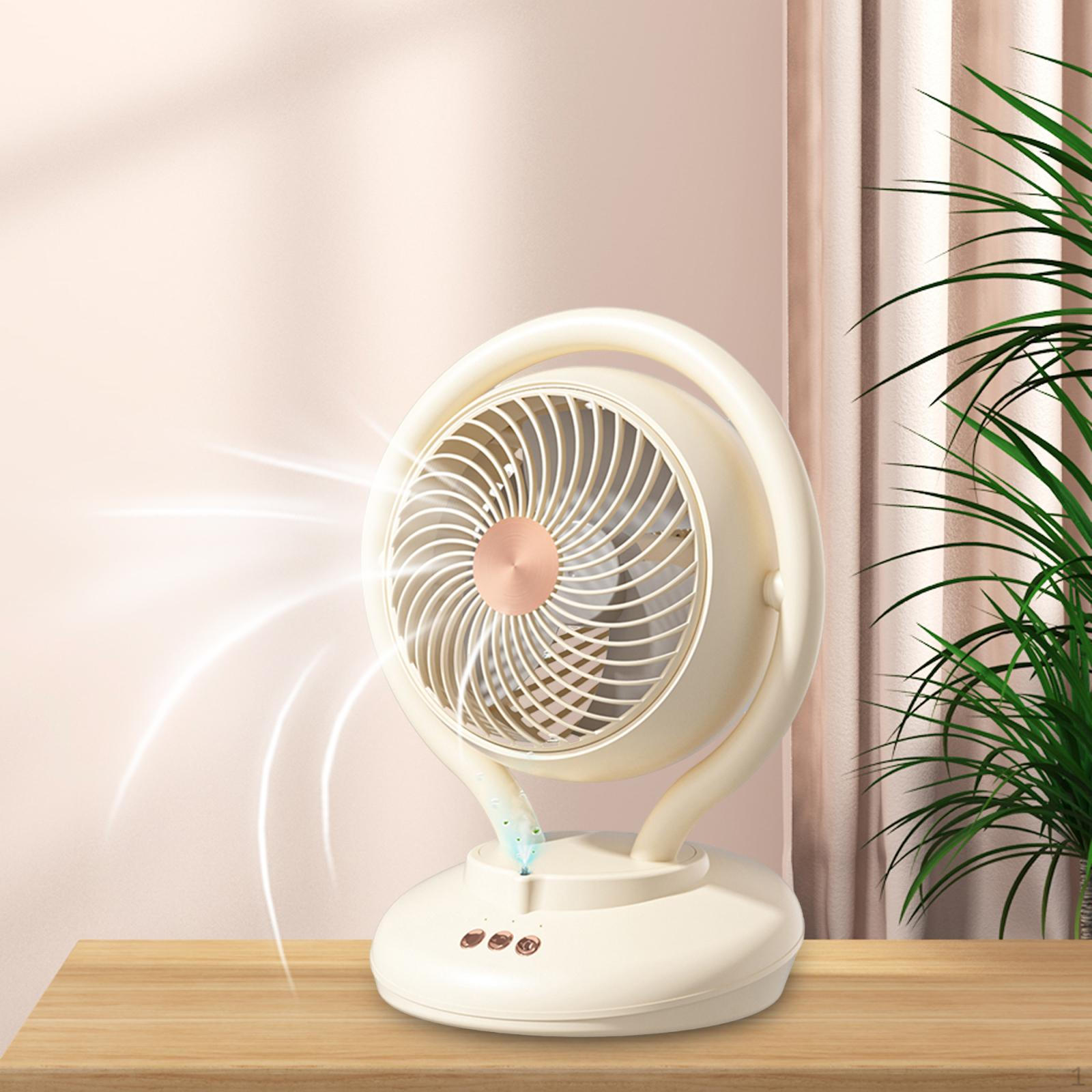 

3-скоростной охлаждающий вентилятор, регулируемый на 160°, работающий от USB, небольшой настольный вентилятор для спальни, офиса, дома жёлтый