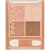Cezanne Beige Tone Eyeshadow 02 Rosy 4.3g Glitter Pearl Matte 4-color