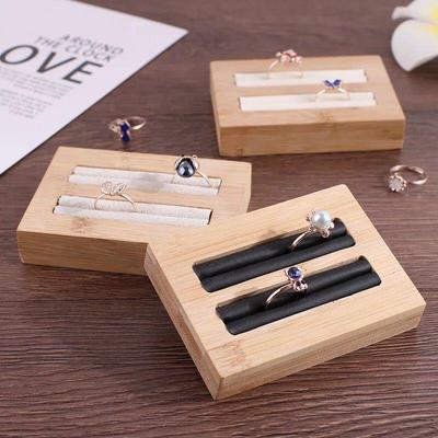 Bamboo Ring and Earring Display Stand Holder for Jewelry Accessories