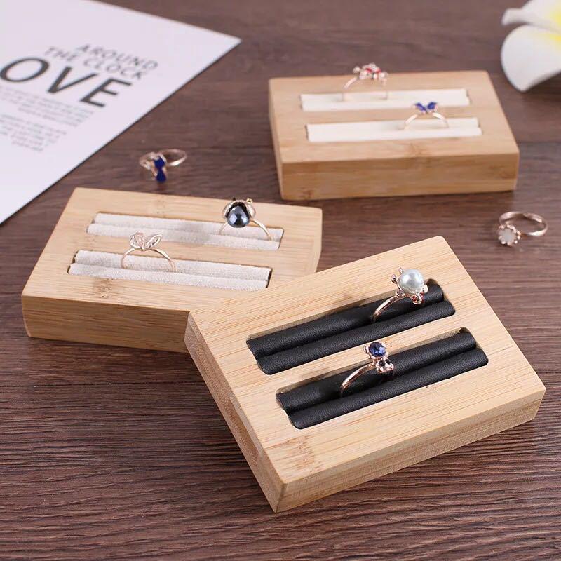 Bamboo Ring and Earring Display Stand Holder for Jewelry Accessories Jewelry Stand