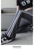 Plus Size High Waist Shark Flare Pants with White Stripe - Women's Spring Slimming Long Pants
