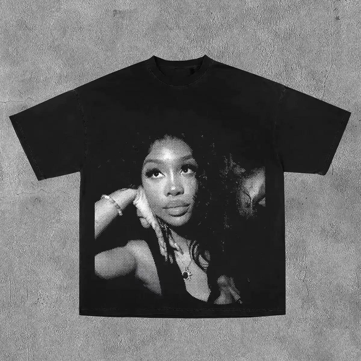 SZA Graphic T Shirt Rap Hip Hop Vintage Streetwear Cotton Tee S-4XL 2XL