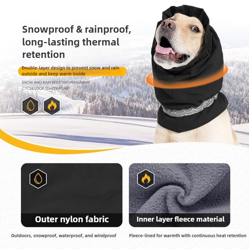 Winter Dog Hood for Cold Protection and Warmth Pet Outdoor Travel Accessories