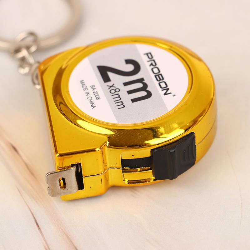 Mini Small Portable Tape Measure Portable Key Chain 2 M Ruler Household Steel Tape Measure
