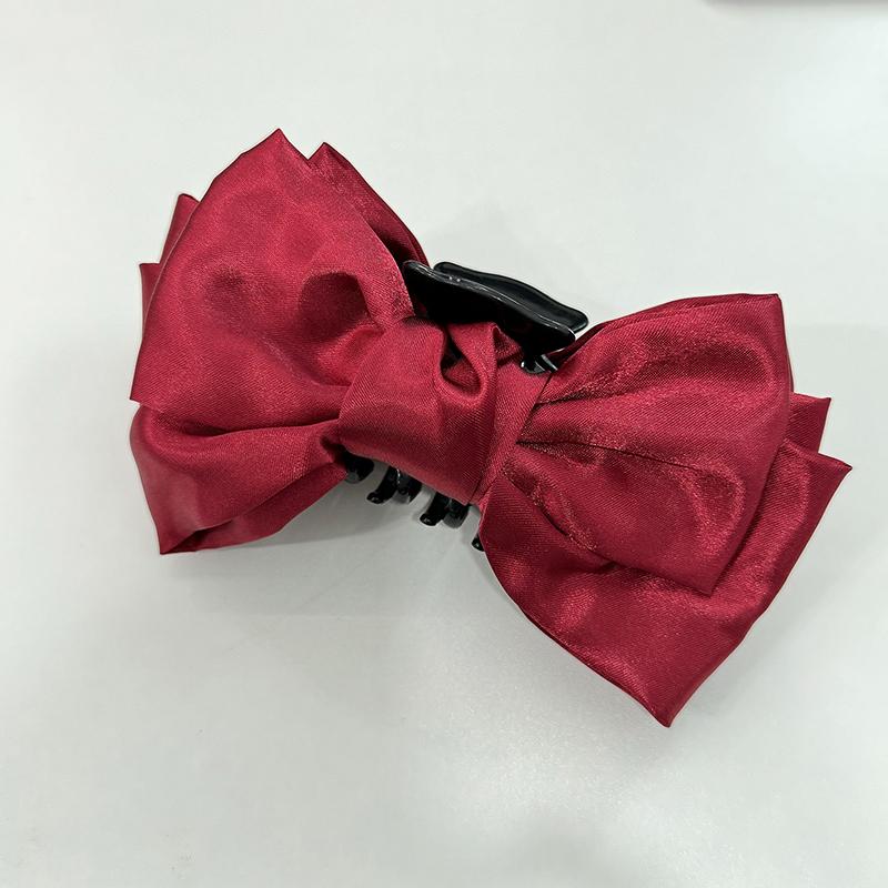 

.1Pc Fashion Big Bow Hair Claw Clips For Women Hairclips Girls Large Hair Crab Black Hair Clamp White Hairpins Hair Accessorie
