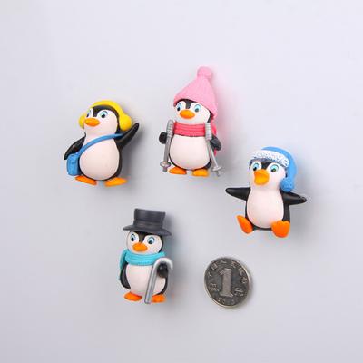 Cartoon Pinguin Magnetischer Kühlschranksticker Heimdeko 3D Kreativer Magnet Dekorativer Magnet Nachrichtensticker Po Wand
