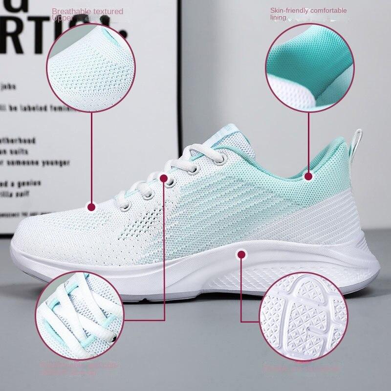 Schuhe für Frauen 2023 Herbst Neue Casual Schuhe Weiche Sohle Sport Schuhe für Frauen