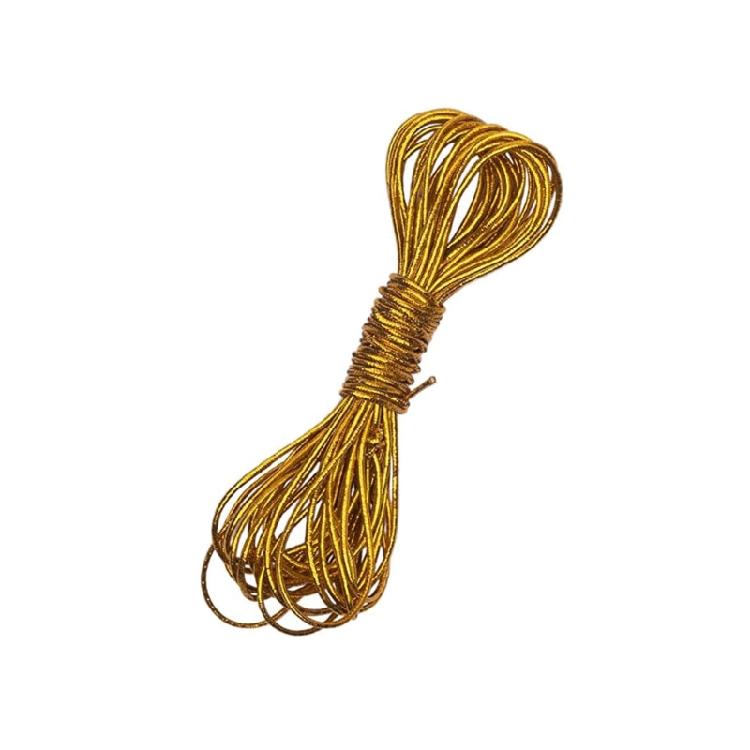 

Metallic Elastic Hair Extension For Creative Hairstyles Holiday Party Rope Accessory Suitable Hair Textures золотий