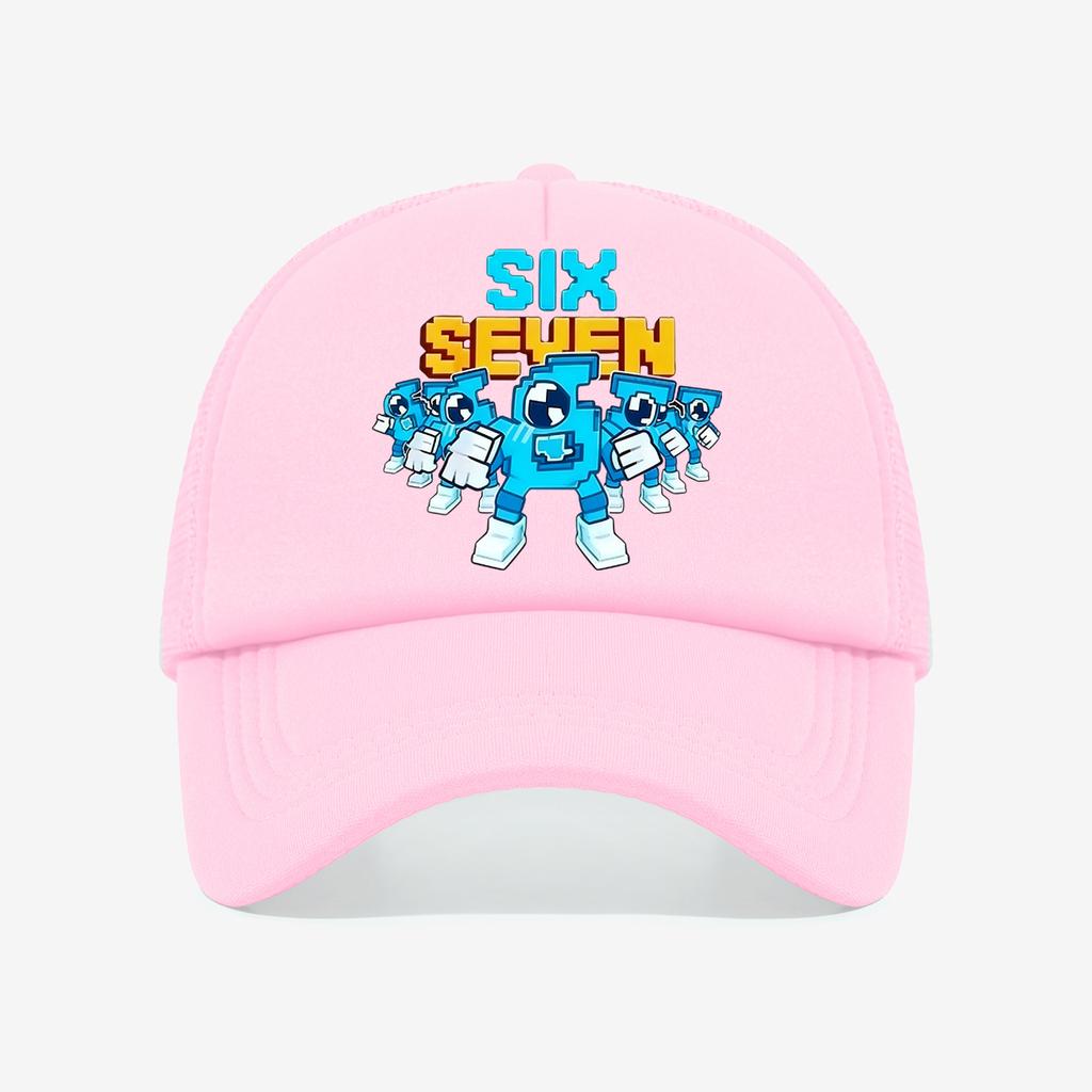 1PC Cyberstyle Pixel 67 Mesh Hat | Multi Color Contrast+Breathable Mesh Fabric, Essential for Going Out On the Street