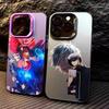 Jujutsu Kaisen Gojo Satoru   Phone Case For iPhone17,16,15,14,13,12,11 Plus,Pro Max Colored Silver Plated Inside Cover