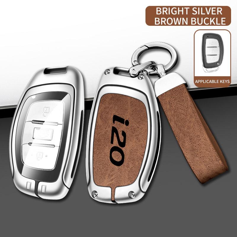 Zinc Alloy Car Key Case Cover Bag For Hyundai Solaris HB20 Veloster SR IX35 Accent Elantra For KIA I 20 Forte K2 K3 K5 Sportage