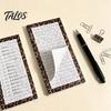 Retro Style Memo Notes 2PCS Leopard Print Magnetic Sticky Notepad, Pads with Shopping List Strong Backing, Decorative Planner for Lists And