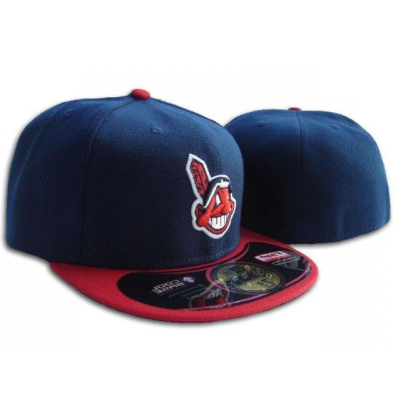 Cleveland Indians closed-top sun protection cap, couple's matching cap, embroidered cap, full-coverage baseball cap