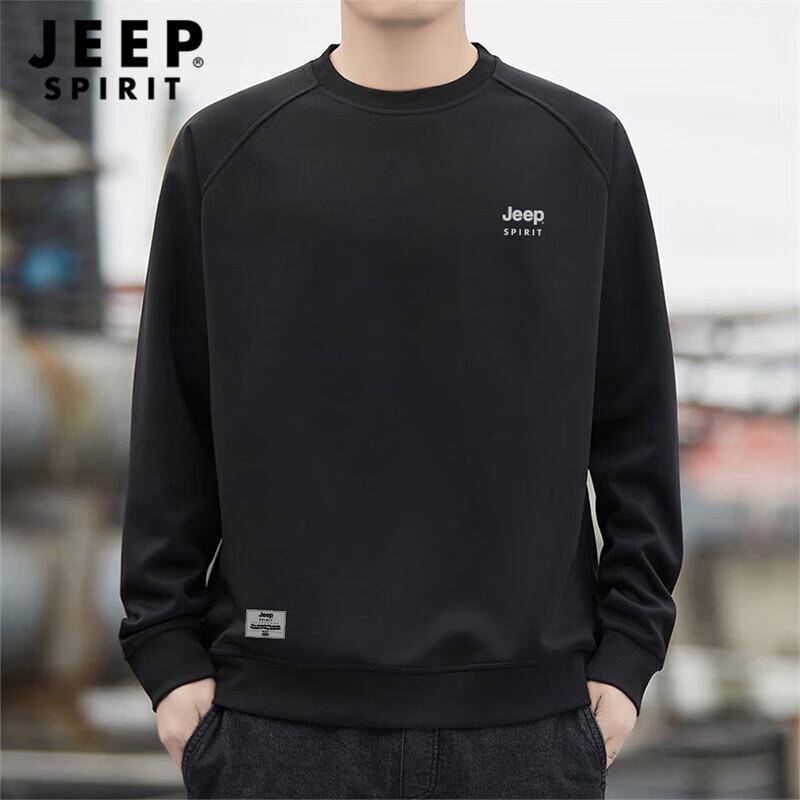 JEEP SPIRIT Men's Crewneck Long Sleeve Pullover