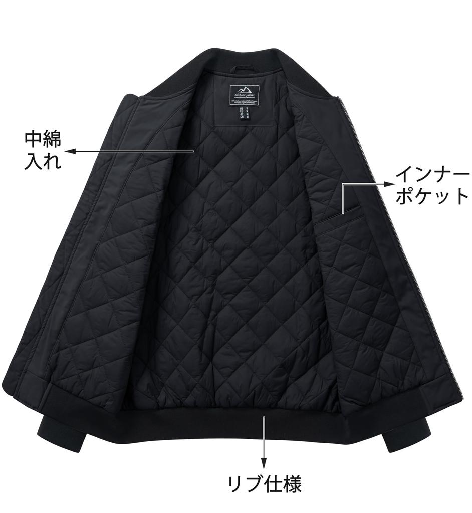 TACAVSEN Militärjacke Dicker Freizeitpullover Pilot Golf Cool Motorrad Stilvoll Dünn Wasserabweisend Outdoorbekleidung Winddicht Herbstkleidung Schwarz Herren