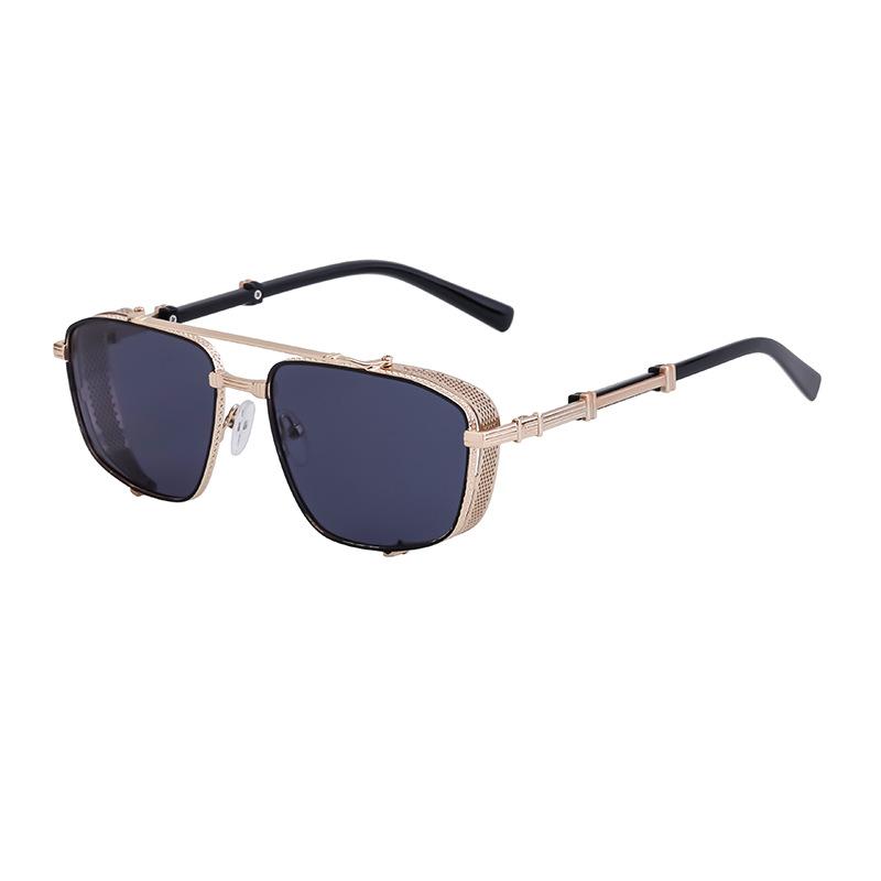 JYL TS Men s Steampunk Square - Bold Trendy Fashion Sunglasses ZS-98225 c-2759 шафрановый