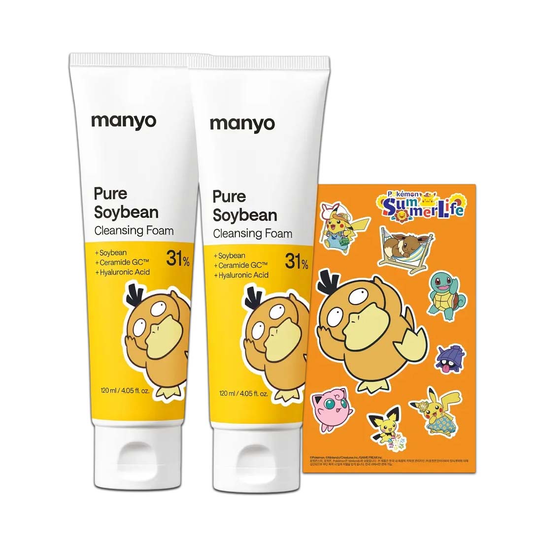 

Manyo Pure Soybean Cleansing Foam 120ml Double Set Korean Gentle Facial Cleanser 120 ml × 2