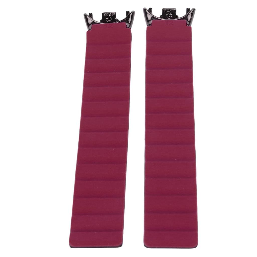 Watch Strap Silicone Lightweight Wrist Strap Watch Band for Xiaomi Mi Band 8 8 NFC Black Red