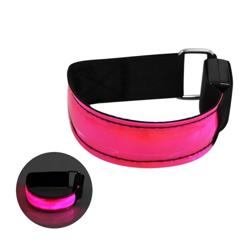 

Glowing Safety Arm Strap With Fiber Optics Lights Water Proof Armband For Outdoor Activity Night Exercise for Adult Kids