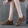 Retro women's autumn new leather casual sports women