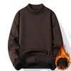 Herren Pullover Weicher Pullover Winter Samt Hemden Markenkleidung Gestricktes Fleece Warm Kalt Bluse Slim Fit Unterhemden