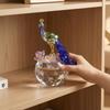 Crystal Peacock Decoration Multi-Faceted Intricate for Living Room