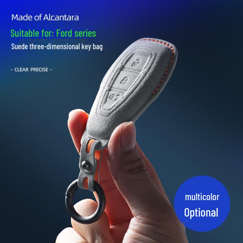 Ford Mondeo, Explorer, EVOS, Escape Alcantara Suede 3D Key Case Cover
