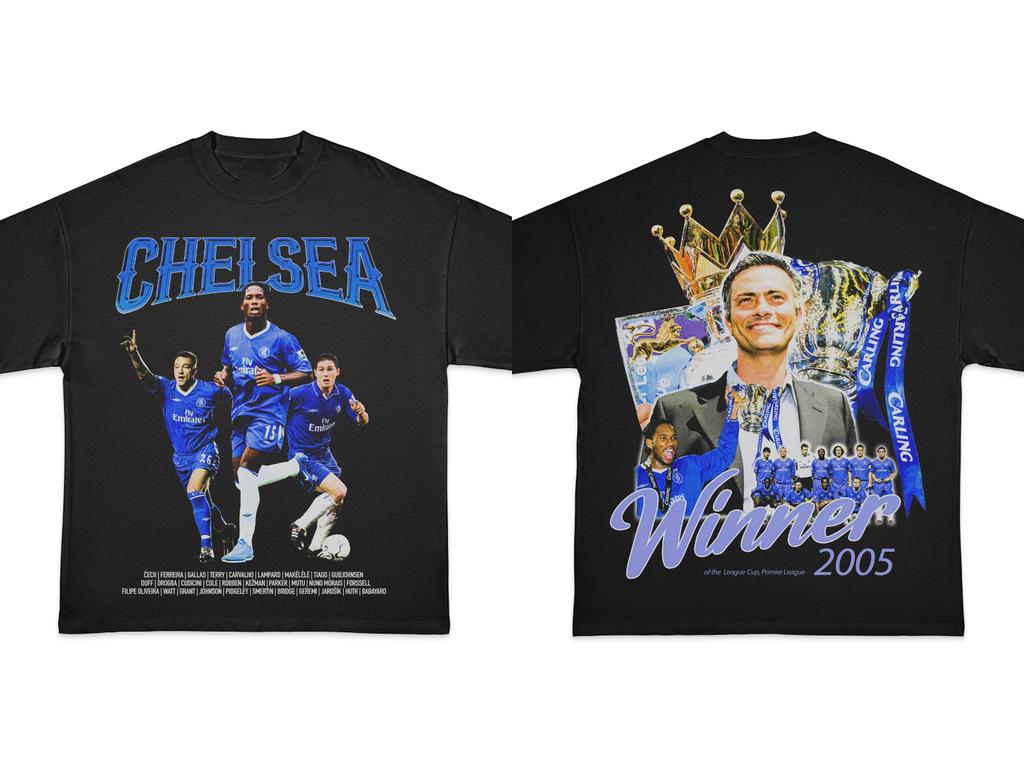 25ss Men T-shirts Casual Cotton Retro Top CHELSEA 04 05 Season TEE Short Sleeves Oversized Y2k Graphic Crew Neck Male T-shirts