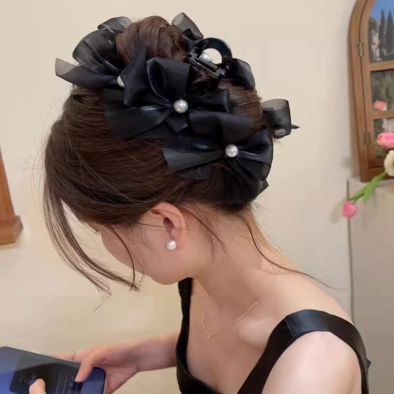 Big Size Bow Hair Claw Sweet Kawaii Hair Clip Claw Clamp Girls Hair Clips Headwear Women Hair Accessories