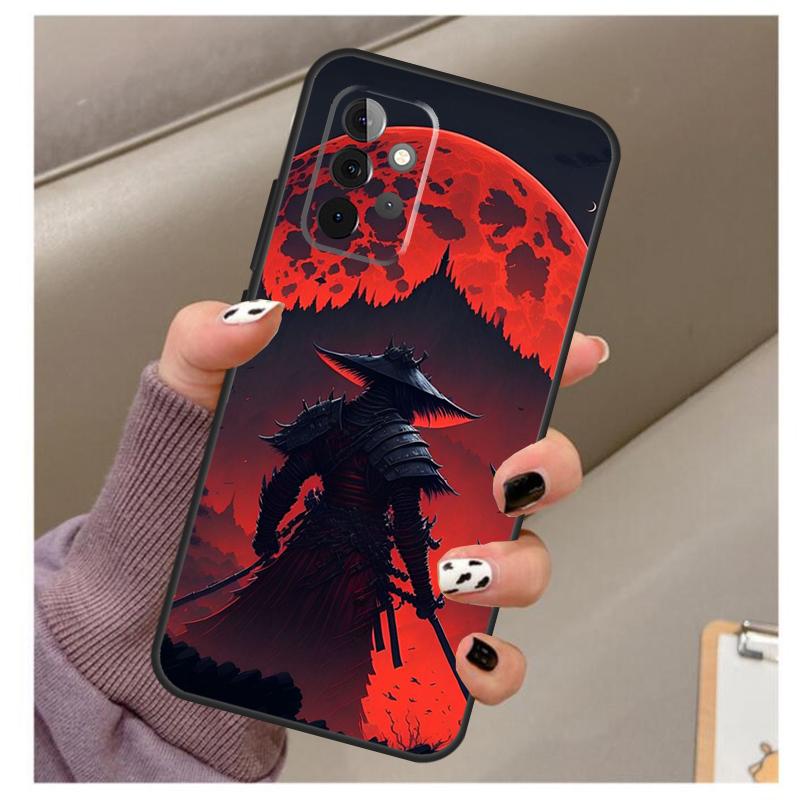 Japan Ninja Samurai Red Sun Case For Samsung Galaxy A33 A13 A53 A34 A54 A14 A15 A16 A26 A36 A56 A12 A32 A52 A06 A35 A55