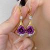 Korean-Style Elegant Rhinestone Ball Earrings - Versatile, Fashionable, and Ultra-Shiny Design.