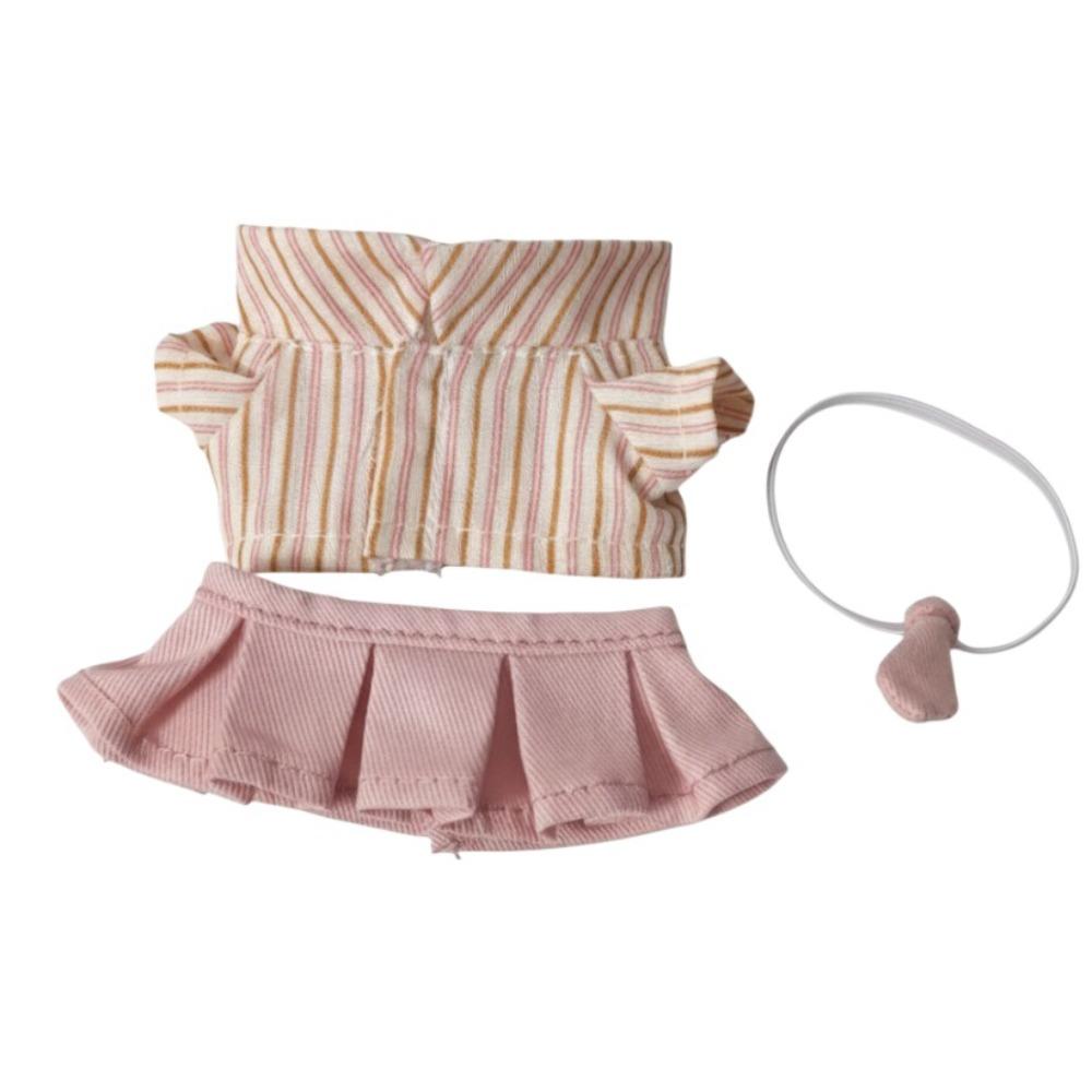 Shirt Doll Clothes Outfit Skirt Doll Dress Up Set 10cm Cotton Doll Clothes  Doll Accessories