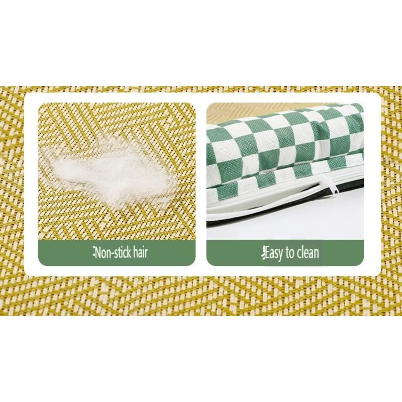 Dog Bed and Cat Bed, Four Seasons Universal Cooling Mat, Detachable Washable Pet Cushion, Non-slip Summer Sleeping Bed for S