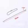 50-300 Strings Round Ball Bead Chains Length Keychain Tag Bulk Chains with Connector for DIY Pendant Jewelry Bag Accessories