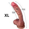 Dildo-XXL 33cm Realistic Soft Liquid Silicone Dildo with Veins,5 Sizes Super Huge Thick Phallus for Women&Men,Strong Suction Cup,Flexible G-Spot Toy