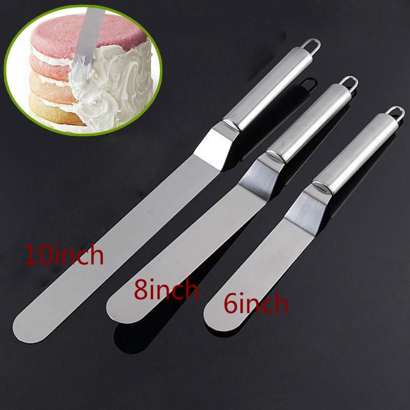 

6/8/10inch Десерт Декораторы нержавеющей стали масло торт крем Blade Spatula