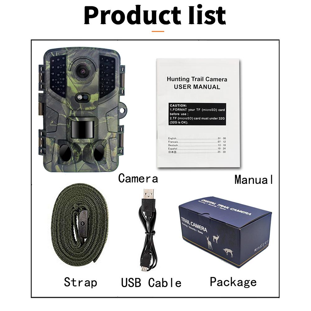 

20mp 1080p Hd Infrared Camera Pr800 Night Vision Camera Outdoor Surveillance Wild Tracking Camouflage #1