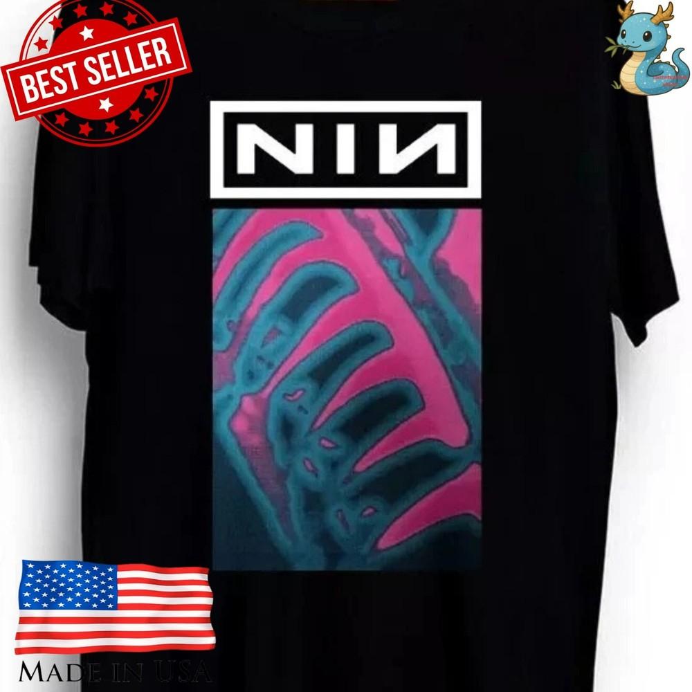 Nine Inch Nails NIN Repint Industrial Rock Band Graphic T-Shirt Unisex T-Shirt S
