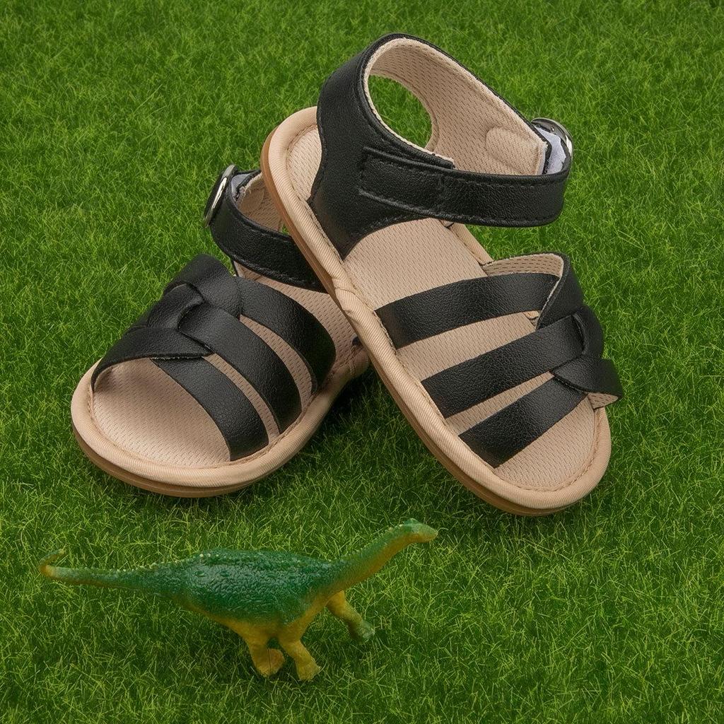 New Baby Sandals: Breathable Soft Rubber Sole, Velcro Closures for Boys & Girls