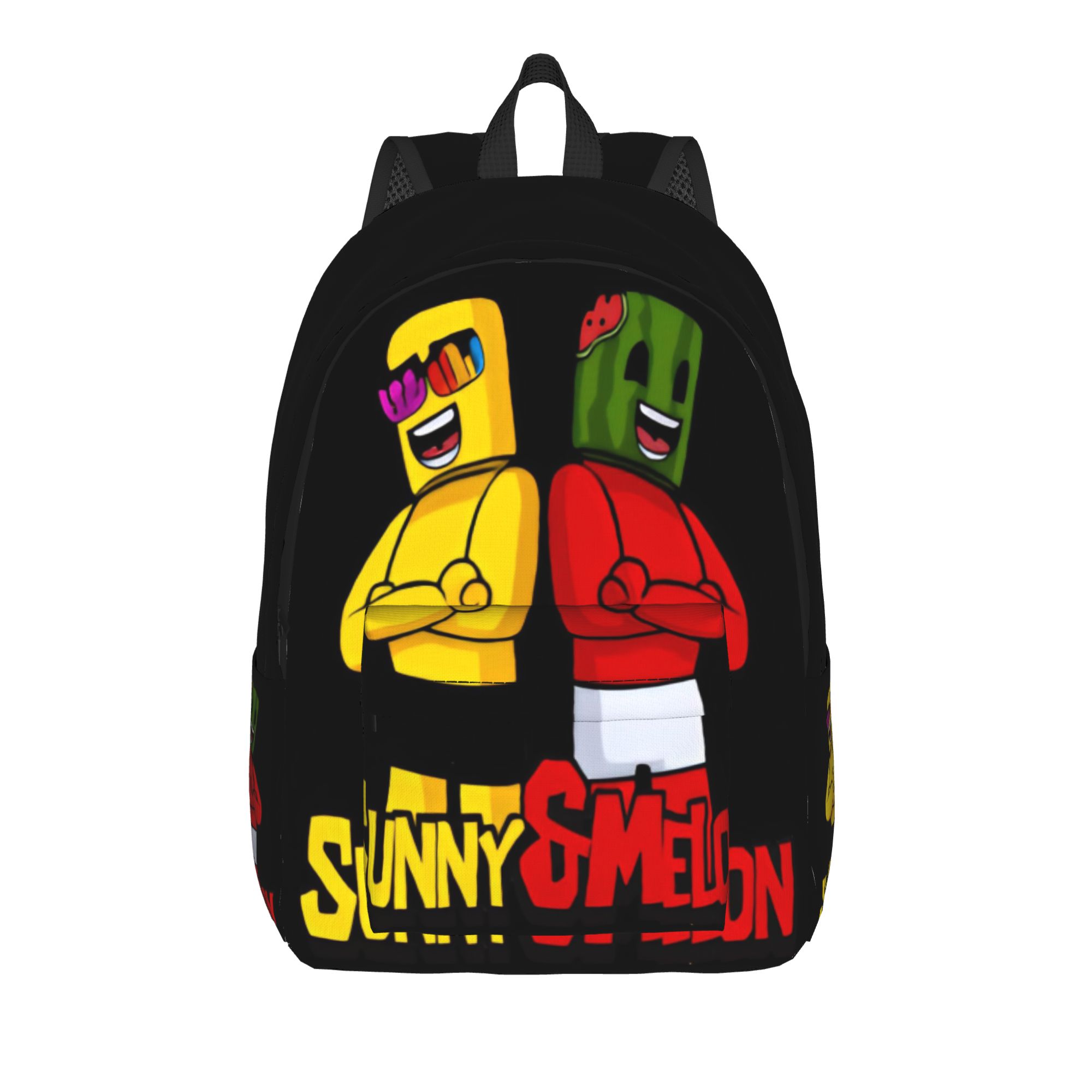 Zonnig en Meloen Casual Rugzak Sport Student Zakelijk Dagrugzak voor Mannen Vrouwen Laptop Computer Canvas Tassen S