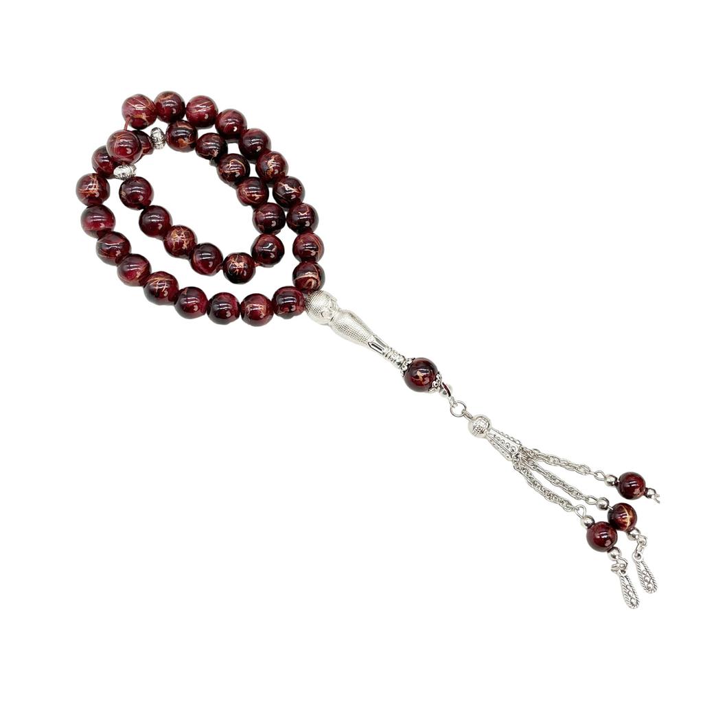 Elegant Beaded Bracelet Rosary Bracelets Unique Beads Bracelet Prayer Beads Wristband Glaze Material for Woman Girls