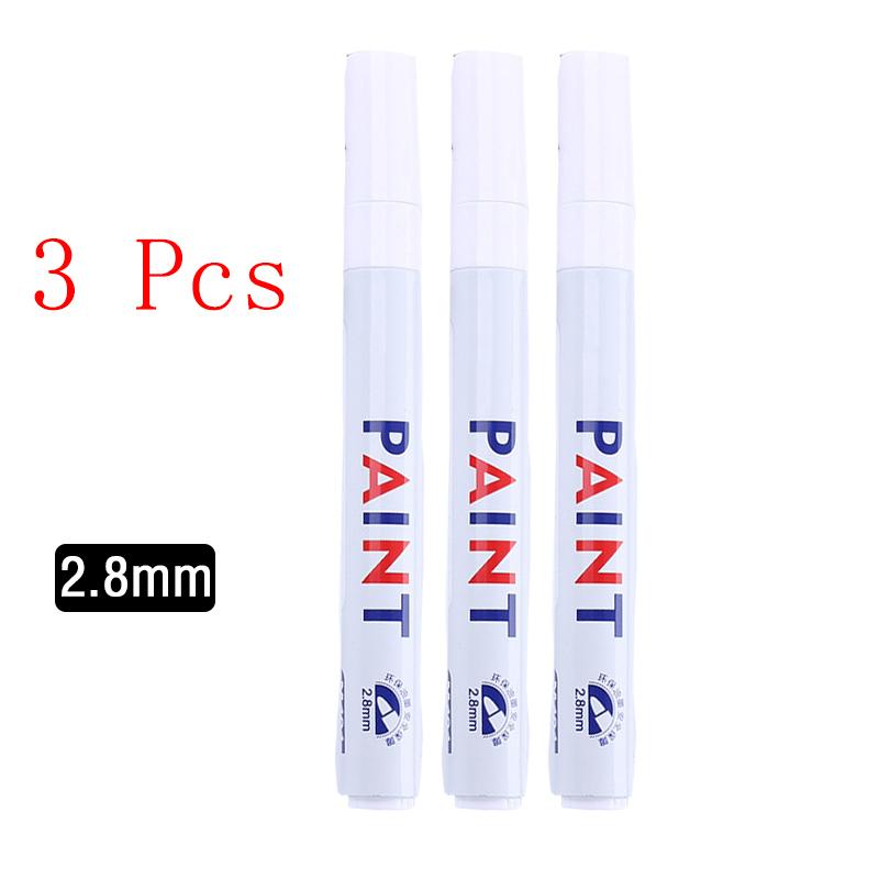 1/3/5PCS White Marker Pens 2.0mm Oily Waterproof White Gel Pen DIY Graffiti Sketching Markers Stationery Wrting School Supplies