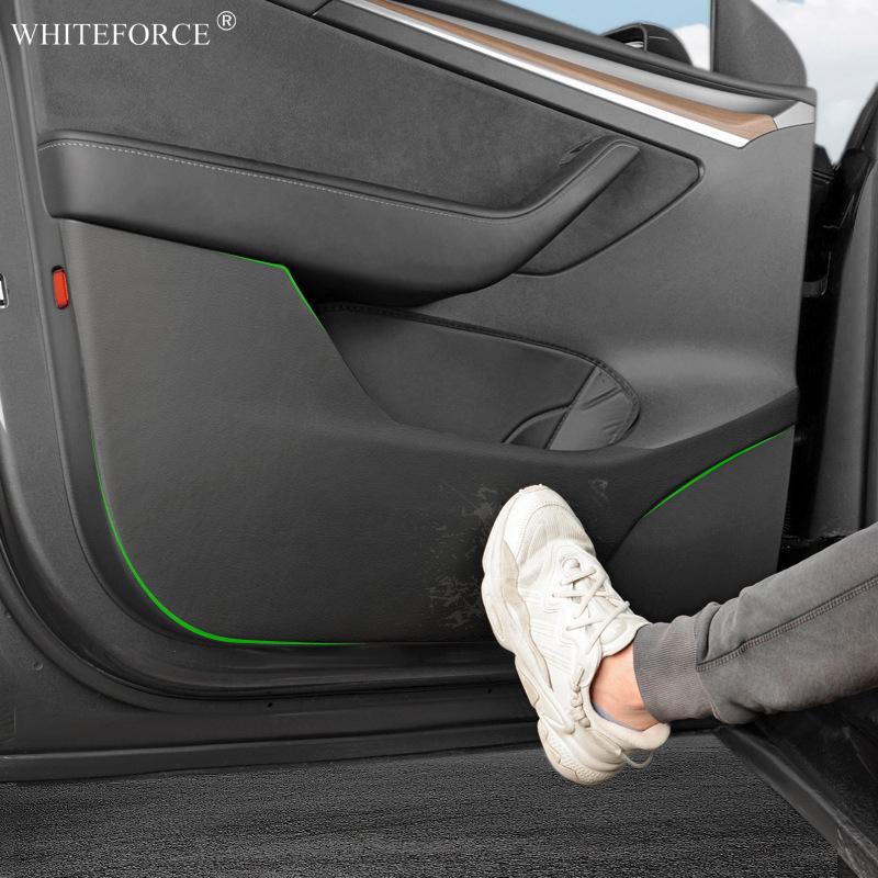 For Tesla Model Y/3 2021-2025 Door Anti-kick Sticker Model Y Juniper Soil-proof Mat Side Door Anti-scratch Protective Stickers