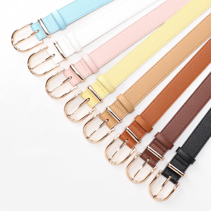 New Korean Version of Fashionable Versatile Belt Simple and Personalized Women's Belt Decorative Suit Jeans Belt Women