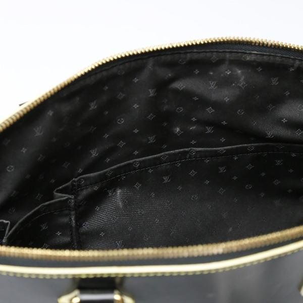 LOUIS VUITTON Suhari Lockit PM Handbag Goat leather Noir unisex M91888 Used