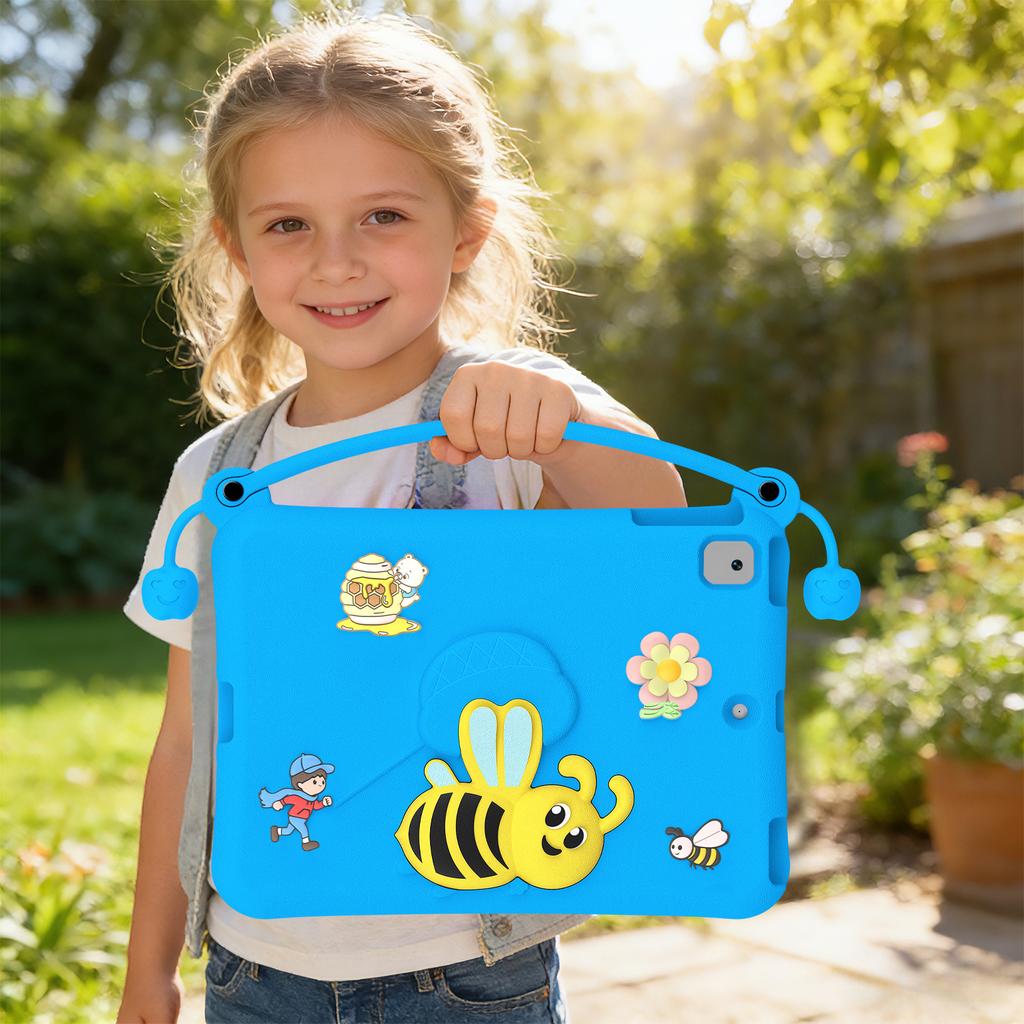 EVA Case For iPad 10.2 (2021) / (2020) / (2019) / Air 10.5 inch (2019) Bee Style Kickstand Tablet Cover with Carry Handle