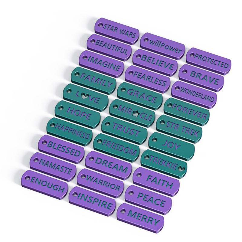 Inspirativní anglický přívěsek Náramek Šperky Silikonová forma Klíčenka Ozdoby pro DIY Křišťálová Epoxidová Odlévací forma