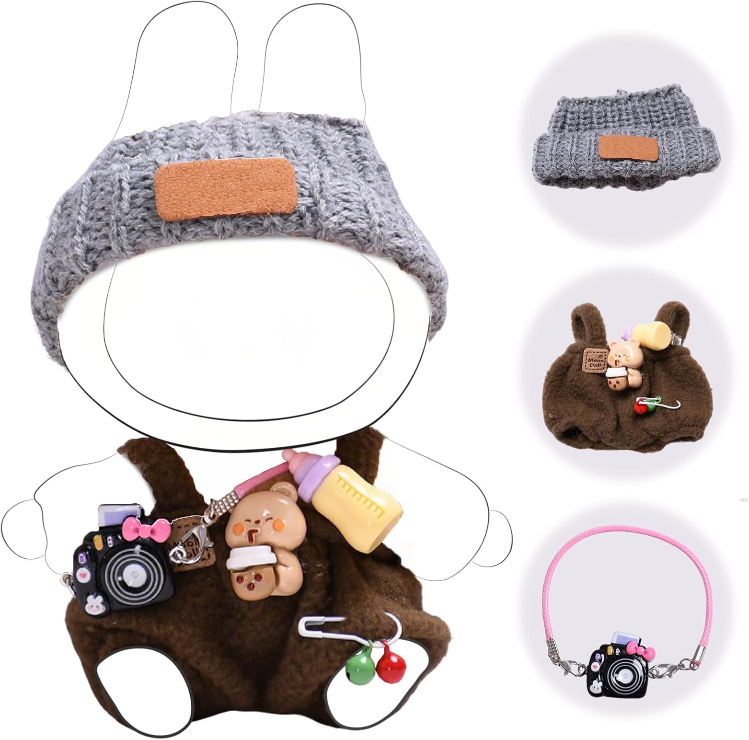 

Лабубу Совместимый с Лабубу Плюшевая игрушка Наряд 17см Плюшевая кукла Кукла Плюшевая игрушка Милая DIY Кукла Фото Кукла Одежда для Разной DIY Одежды, Одежды,